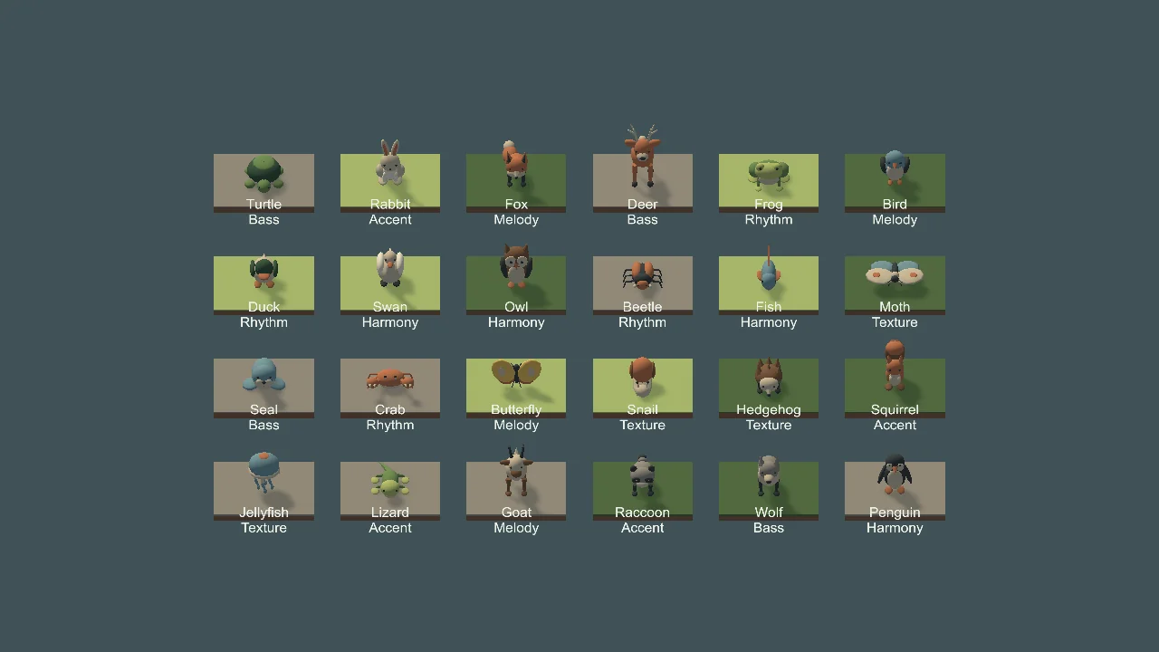 Music Planet development preview: Creature collection